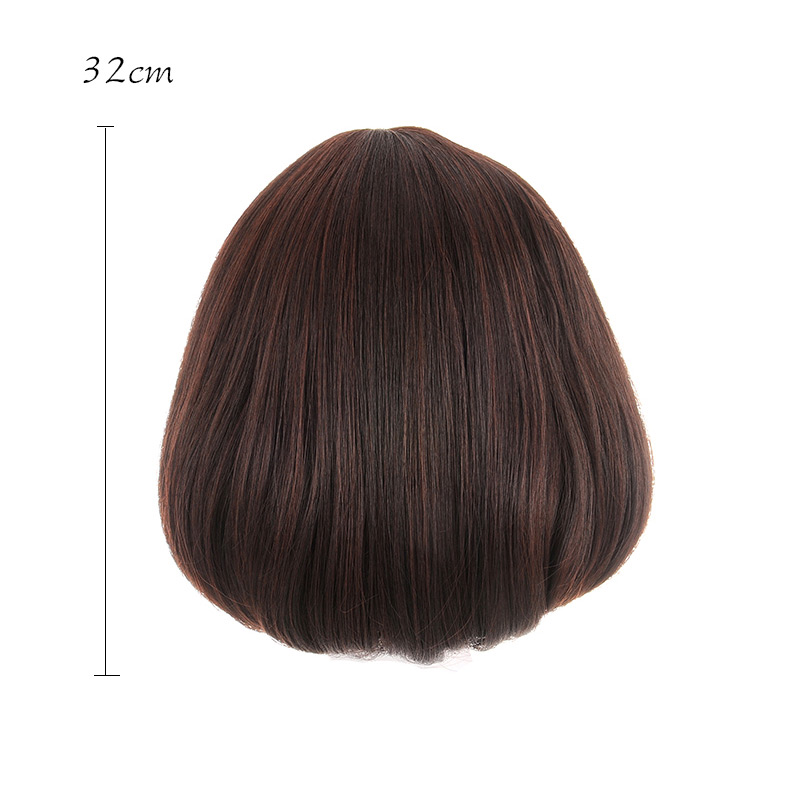 Fashion Black Tilted Bang Rinka Haircut Design High%2dtemp Fiber Wigs,Wigs