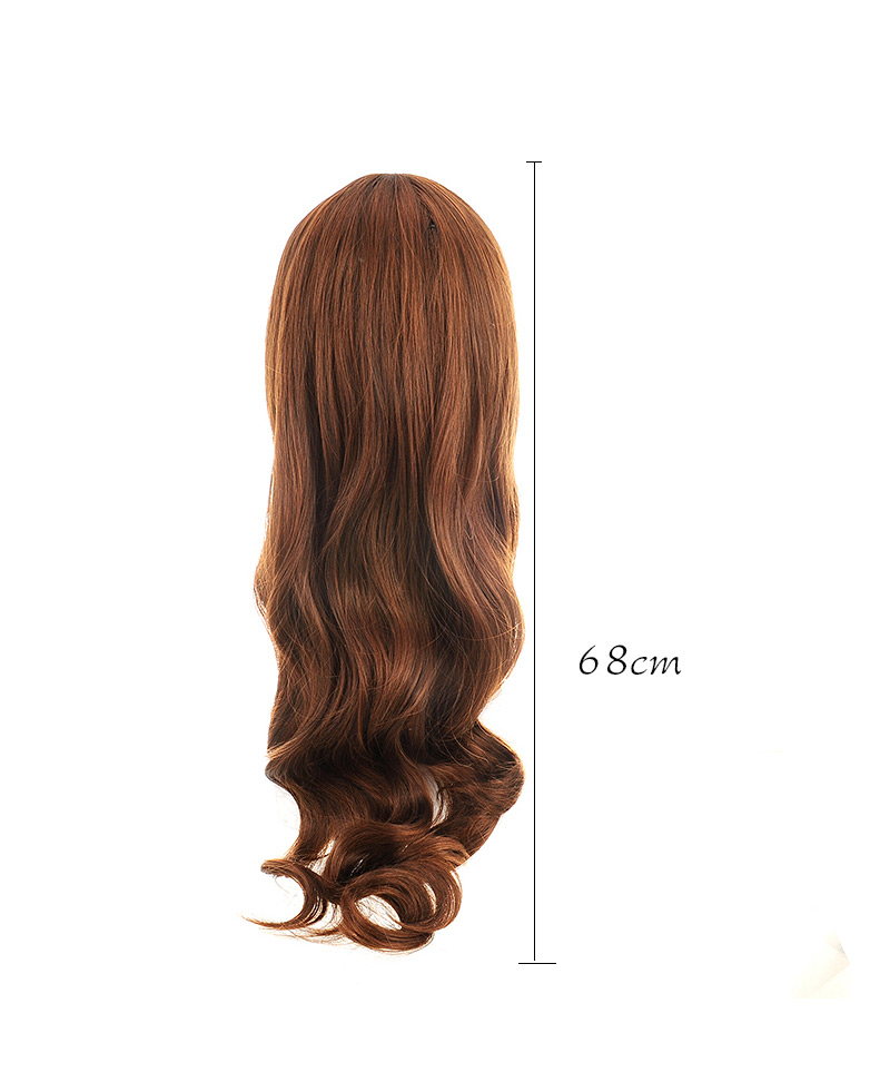 Fashion Light Brown Carve Long Curly Design,Wigs