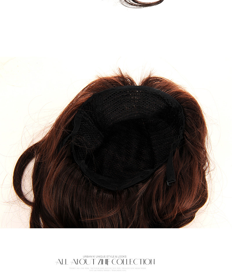 Fashion Dark Brown Carve Long Curly Design,Wigs