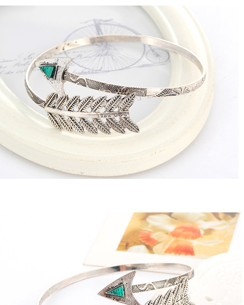 Fashion Silver Color Leaf Shape Decorated Opening Design,Body Piercing Jewelry