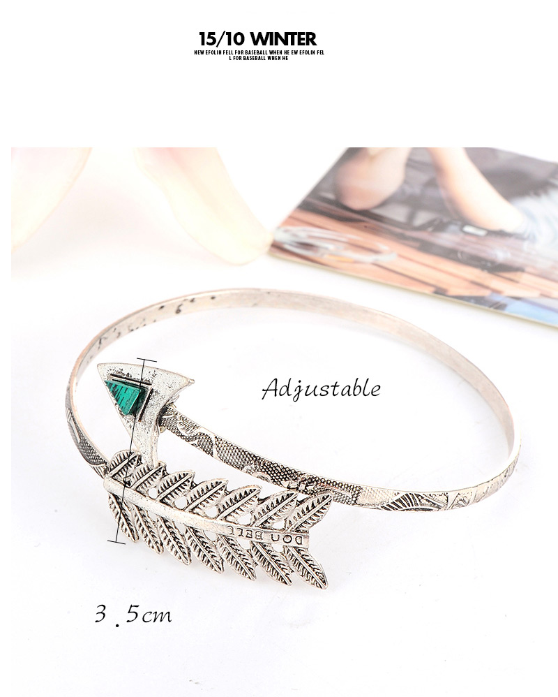 Fashion Silver Color Leaf Shape Decorated Opening Design,Body Piercing Jewelry