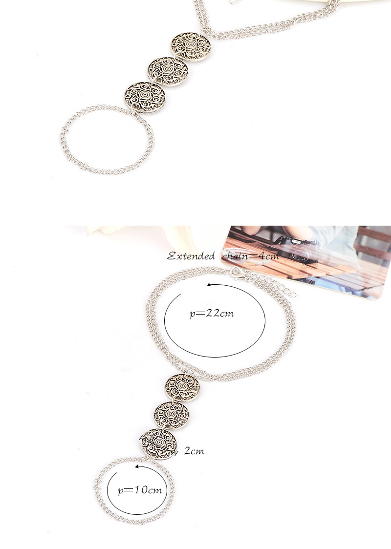 Fashion Silver Color Round Shape Decorated Double Layer Design,Fashion Anklets
