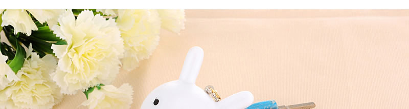 Sweet White Cartoon Rabbit Decorated Dots Descendants Of The Sun,Fashion Keychain