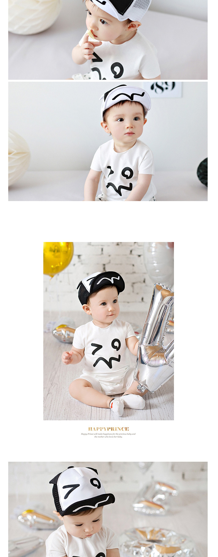 Lovely Black Eye Pattern Decorated Hollow Out Design,Children