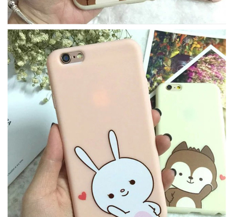 Fashion Pink Rabbit Pattern Design Dots Descendants Of The Sun,Iphone 6