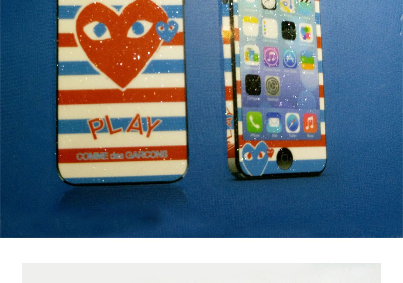 Lovely Red Heart&strip Pattern Simple Design,Iphone 5/5s