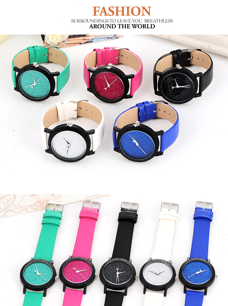 Fashion Green Candy Color Decorated Round Case Design,Ladies Watches