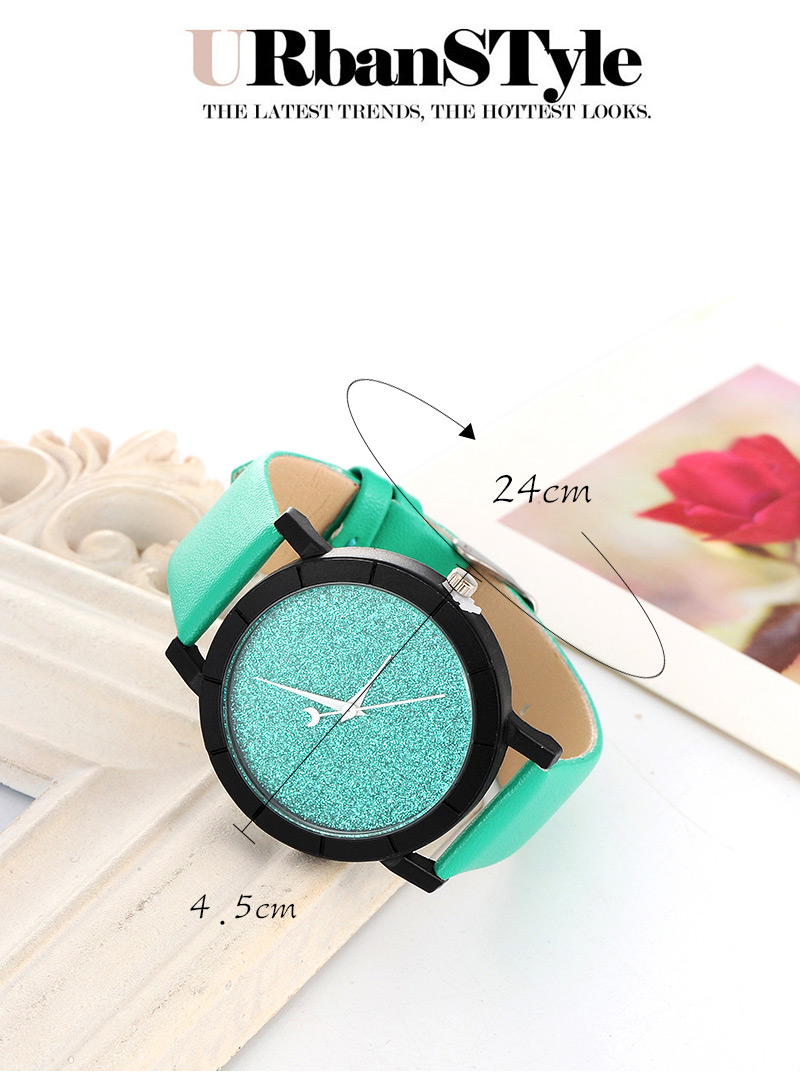 Fashion Green Candy Color Decorated Round Case Design,Ladies Watches