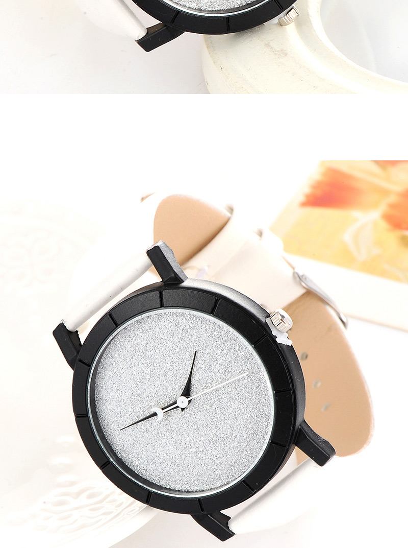 Fashion White Candy Color Decorated Round Case Design,Ladies Watches