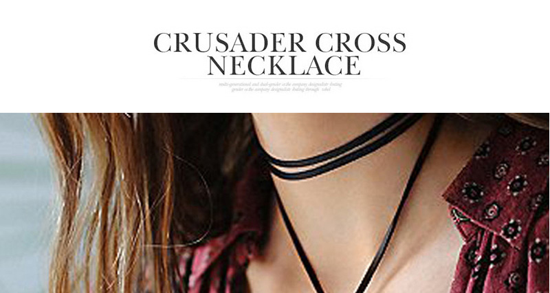 Fashion Black Pure Color Decorated Multilayer Design,Bib Necklaces