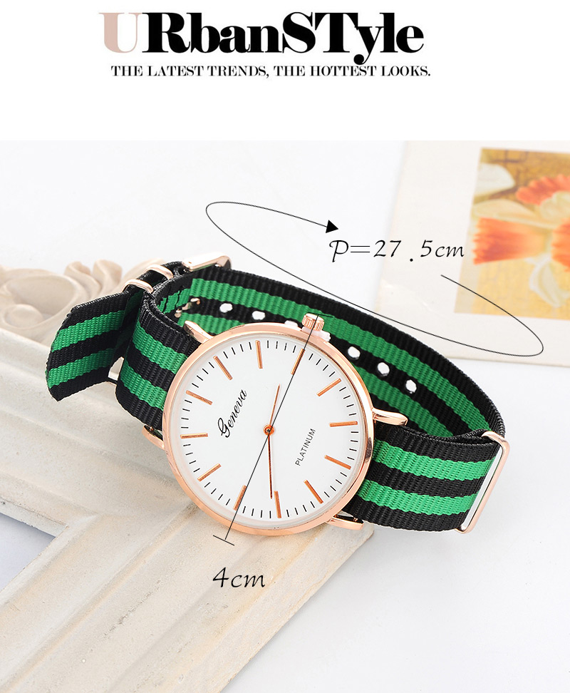 Elegant Pink Color Matching Decorated Round Case Design Fabric Ladies Watches,Ladies Watches