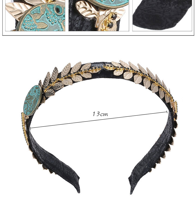 Fashion Gold Color Leaf Shape Decorated Simple Design Alloy Hair band hair hoop,Head Band