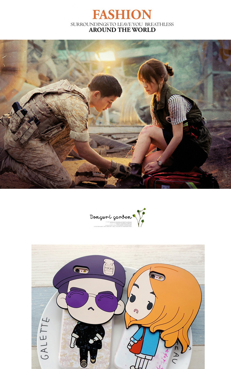 Fashion Yellow Dots Descendants Of The Sun Pattern Decorated Simple Design,Iphone 6