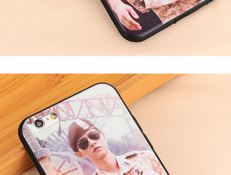 Fashion Gray Soldier Pattern Decorated Dots Descendants Of The Sun,Iphone 6