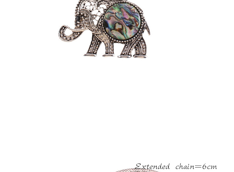 Vintage Antique Silver Elephant Shape Pendant Decorated Neck Strap Design,Jewelry Sets