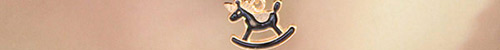 Temperament Black Hobbyhorse Pendant Decorated Double Layer Neckalce,Chokers