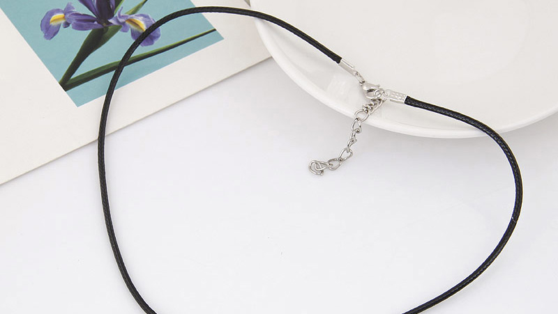 Vintage Silver Color Metal Crescent Moon Pendeant Decorated Simple Necklace,Pendants