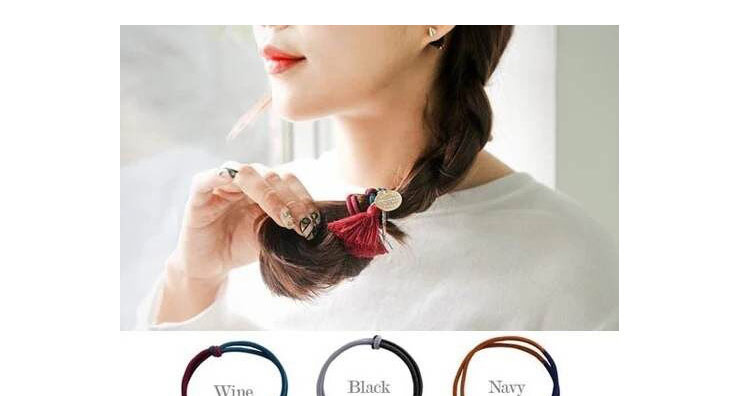 Trendy Multi-color Multielement Pendant Decorated Color Matching Simple Design Hairband,Hair Ring