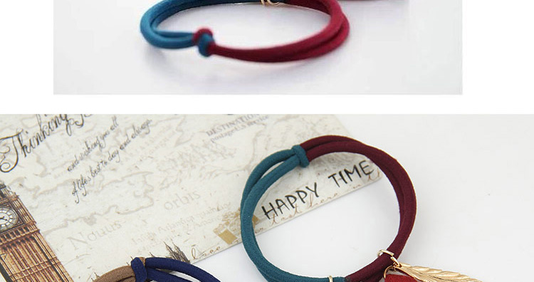 Fashion Multi-color Multielement Pendant Decorated Color Matching Simple Design Hairband,Hair Ring