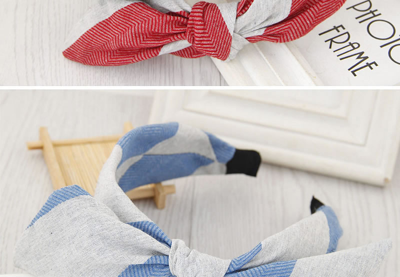Fashion Yellow+gray Color Matching Design Bowknot Shape Simple Hair Clasp,Head Band