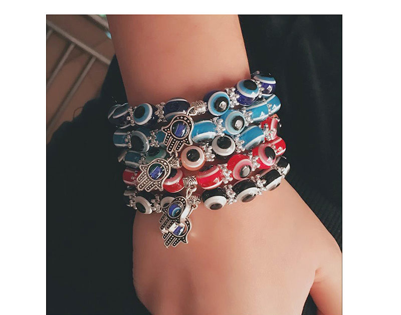 Personlity Muti-color Metal Palm Pendant Decorated Eyes Design Simple Bracelet,Fashion Bracelets