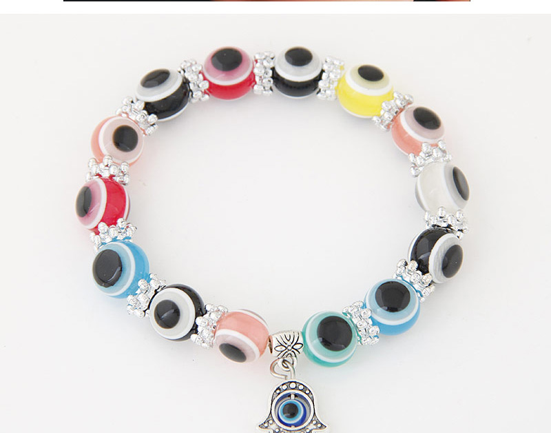 Personlity Muti-color Metal Palm Pendant Decorated Eyes Design Simple Bracelet,Fashion Bracelets