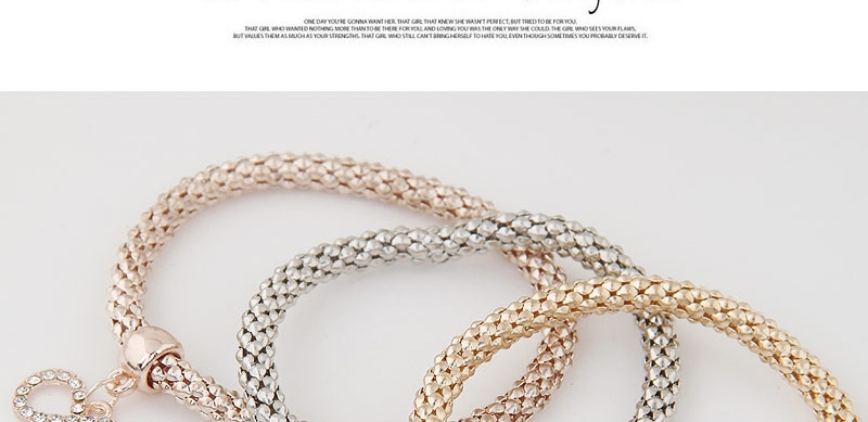 Elegant Muti-color Metal Bowknot Pendant Decorated Mutilayer Bracelet,Fashion Bracelets