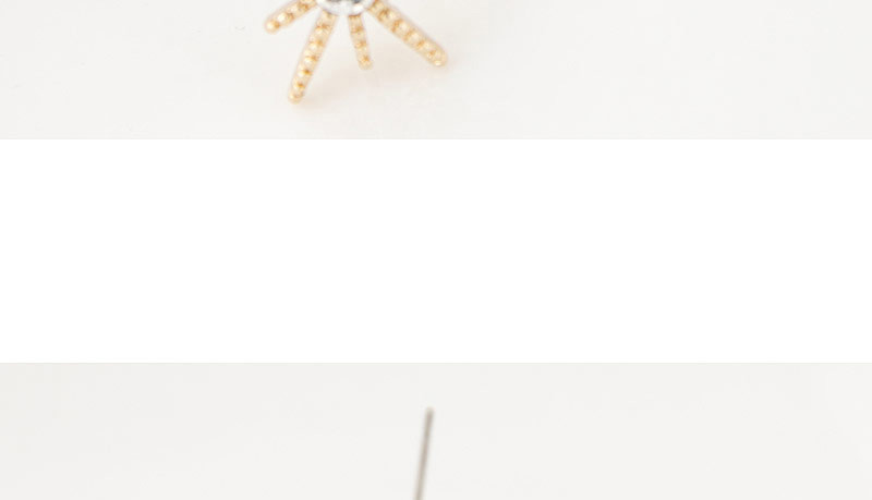 Fashion Gold Color Star&moon Shape Decorated Simple Asymmetry Earrings,Stud Earrings