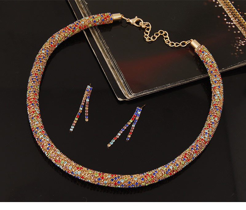 Fashion Silver Color Twist Chain Decorated Simple Jewelry Sets,Jewelry Sets