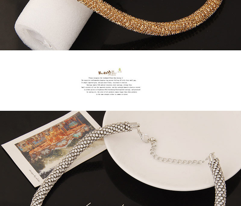 Fashion Gold Color+white Twist Chain Decorated Simple Jewelry Sets,Jewelry Sets