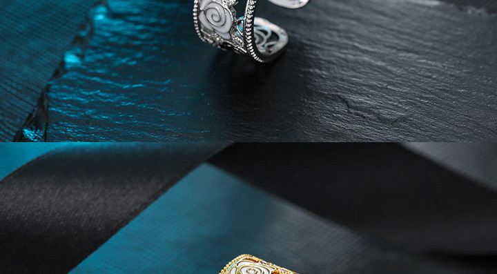 Sweet Silver Color Flower Shape Decorated Hollow Out Opening Ring,Fashion Rings