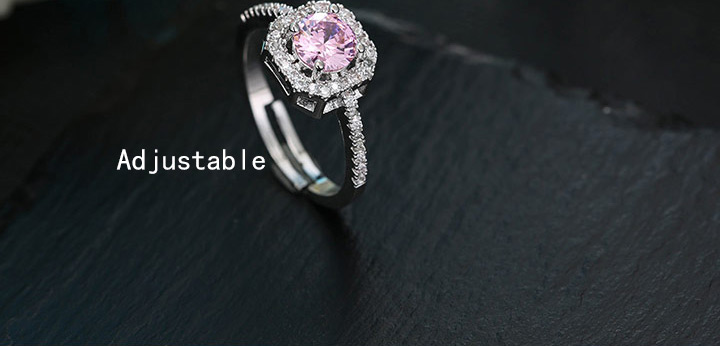 Sweet Champagne Diamond Decorated Simple Adjustable Ring,Fashion Rings