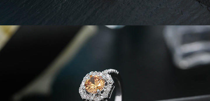 Sweet Silver Color Diamond Decorated Simple Adjustable Ring,Fashion Rings