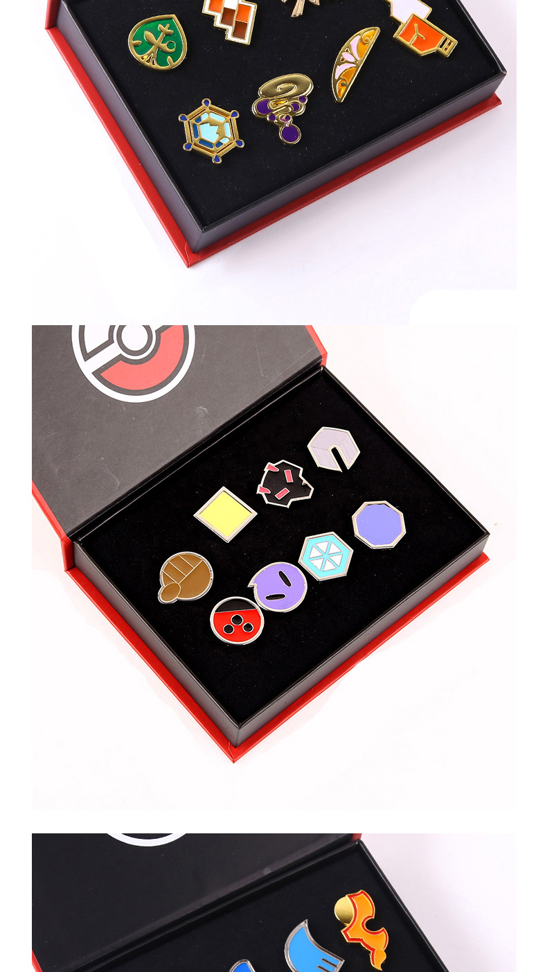Cute Red+yellow Cartoon Shape Decorated Simple Brooch(8pcs),Fashion Brooches