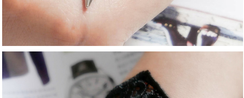 Retro Black Triangle Pendant Decorated Multilayer Bracelet,Fashion Bracelets
