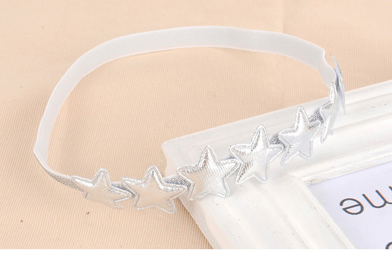 Lovely Silver Color Star&flower Decorated Simple Hair Hoop,Kids Accessories
