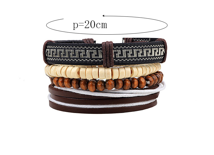 Vintage Coffee Hand-woven Design Simple Multilayer Bracelet,Fashion Bracelets