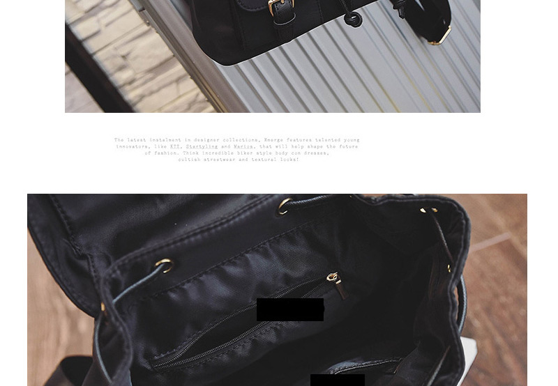 Fashion Black Rivet&cartton Robot Shape Decorated Simple Backpack,Backpack