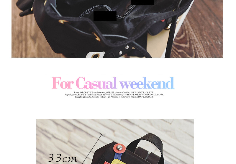 Fashion Black Rivet&cartton Robot Shape Decorated Simple Backpack,Backpack