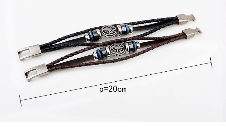 Fashion Coffee Hollow Out Round Shape Decorated Multi-layer Bracelet,Fashion Bracelets