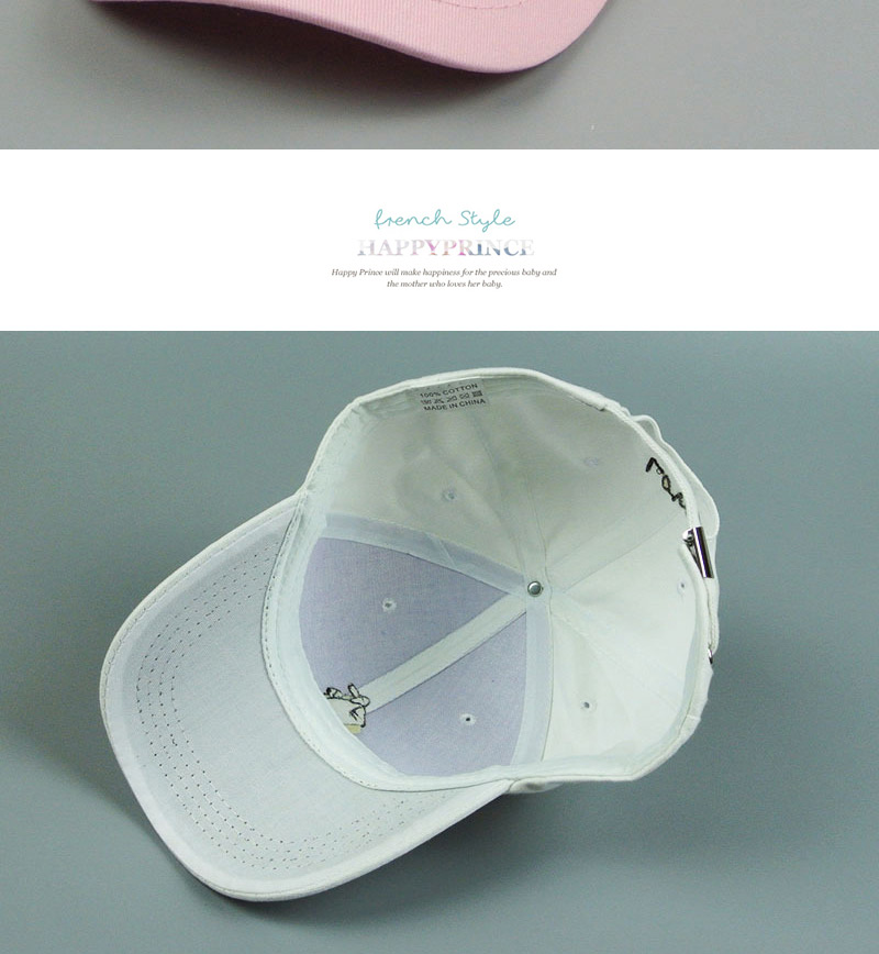 Fashion White Finger Pattern Decorated Pure Color Simple Baseball Hat,Baseball Caps