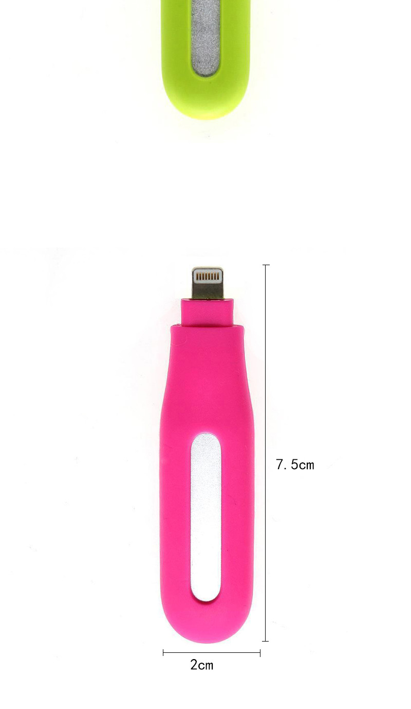 Fashion Orange Pure Color Design Portable Mini Led Fill Light Artifact (iphone5/6/6s/plus),Anti-Dust Plug