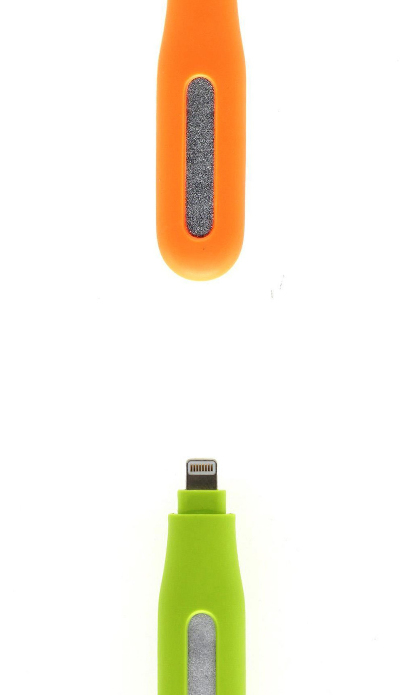 Fashion Orange Pure Color Design Portable Mini Led Fill Light Artifact (iphone5/6/6s/plus),Anti-Dust Plug