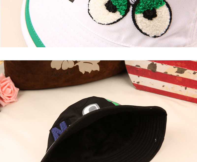 Fashion Balck Eyes&letter Pattern Decorated Bucket Hat,Sun Hats
