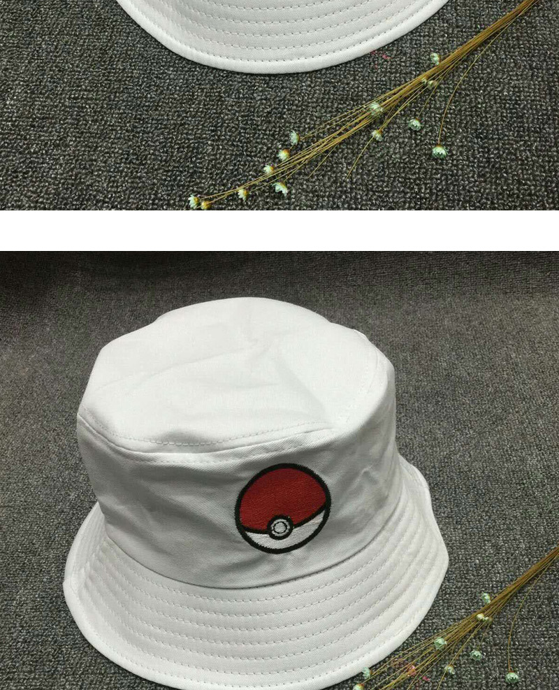Fashion Balck Pokemon Go Pattern Decorated Bucket Hat,Sun Hats