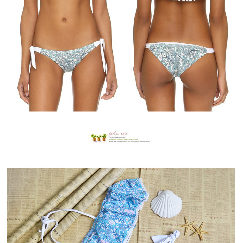 Lovely Multi-color Printing Pattern Decorated Strap Of The Shoulder Bikini,Bikini Sets
