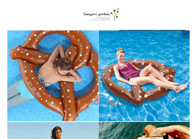 Lovely Brown Dot Pattern Decorated Butterfly Shape Swim Ring,Swim Rings
