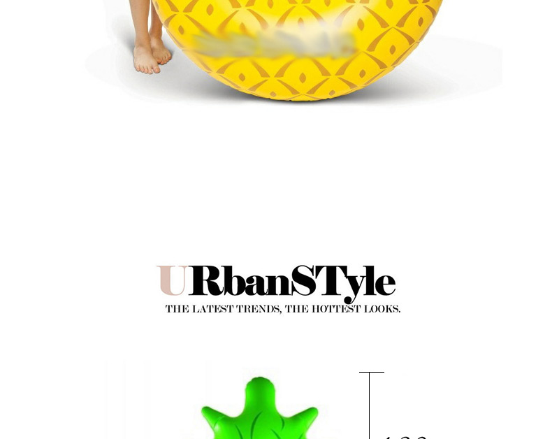 Lovely Yellow Color Matching Design Pineapple Shape Swim Ring,Swim Rings