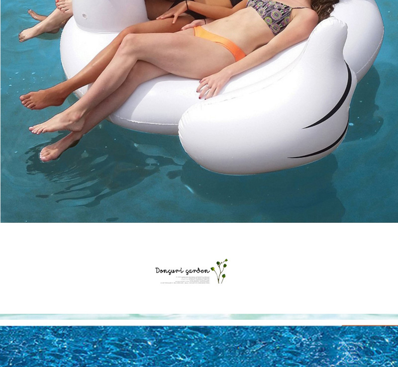 Lovely White Swan Shape Design Color Matching Swim Ring,Swim Rings
