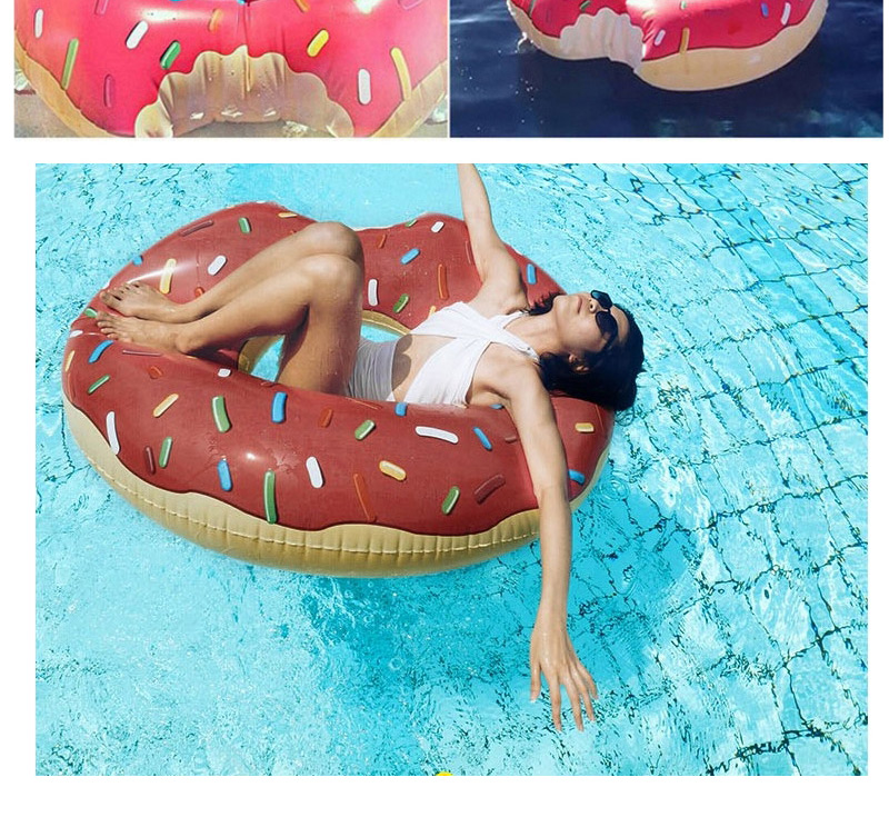 Lovely Pink Doughnut Pattern Decorated Simple Swim Ring,Swim Rings